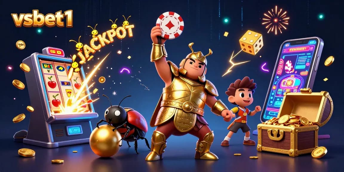 Engage in thrilling games at vsbet1, featuring vibrant characters and dynamic casino elements.
