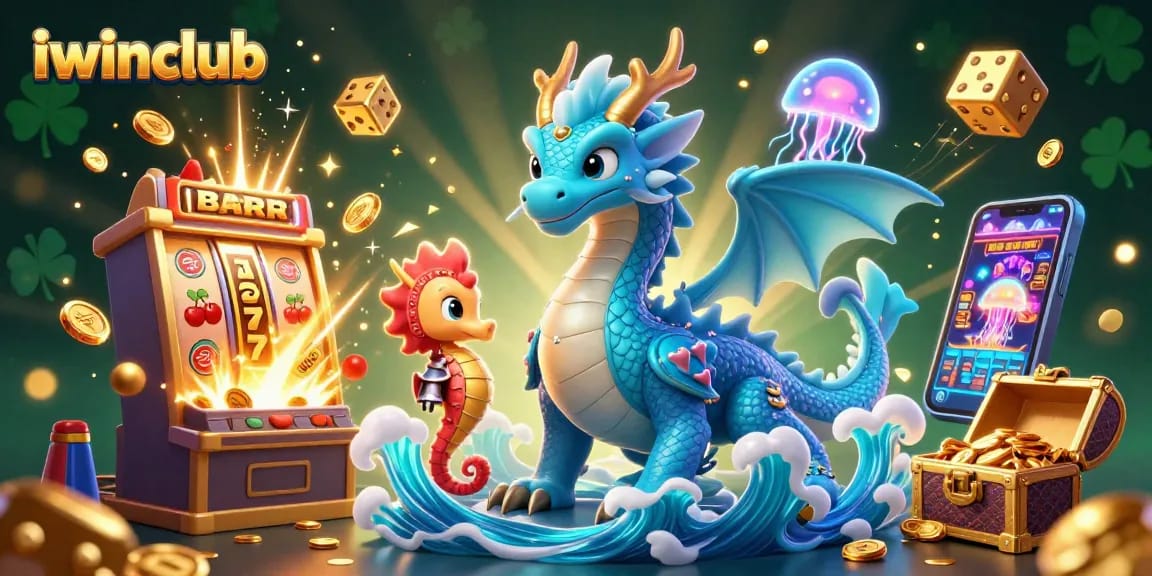 Win big at iwinclub with a vibrant 3D illustration of exciting casino adventures!