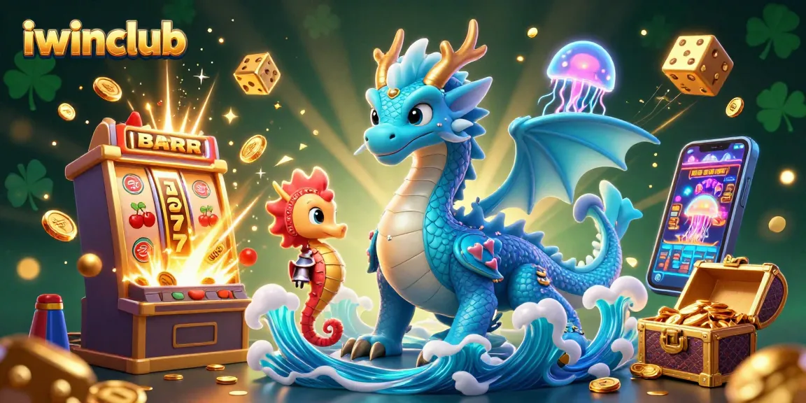 Win big at iwinclub with a vibrant 3D illustration of exciting casino adventures!