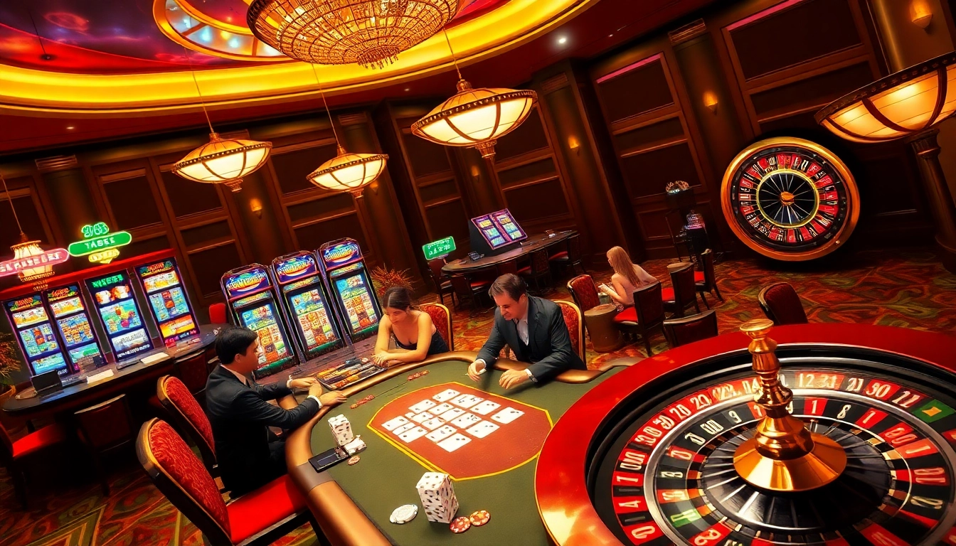Players engage in high-stakes poker at TG88, showcasing lively casino action and excitement.