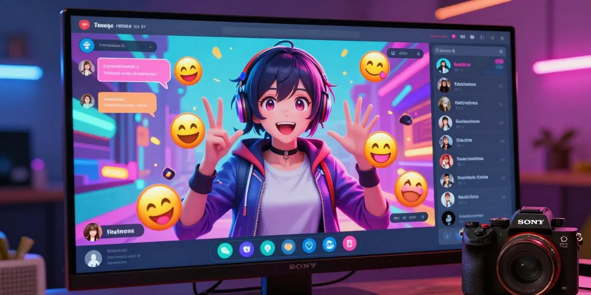 Engage in hentai ai chat with a vibrant digital anime character in a colorful virtual space.