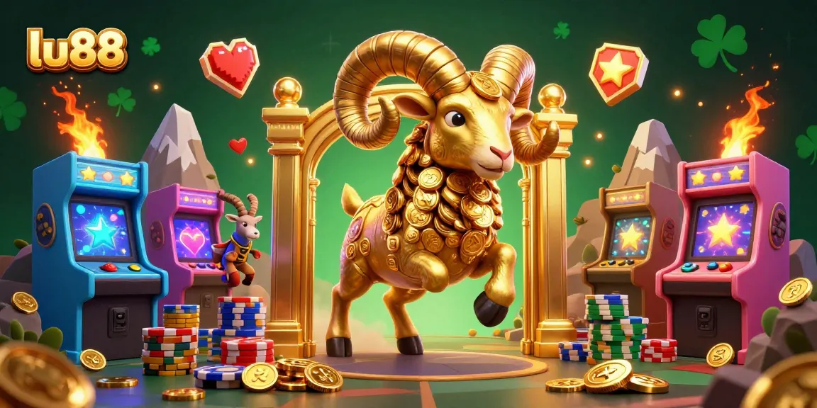 Engage in thrilling casino experiences at lu88 with a vibrant, dynamic scene of animated gaming characters and elements.