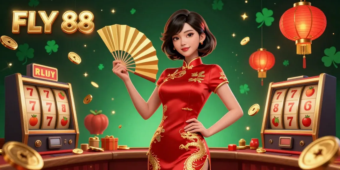 Experience thrilling wins while playing FLY 88 slots amidst cascading gold coins and vibrant elements.