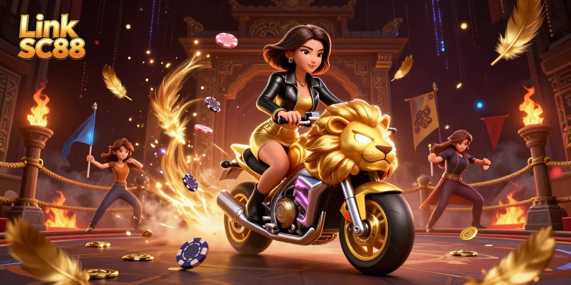 Experience the thrill of winning at Link SC88 in this dynamic gaming illustration.