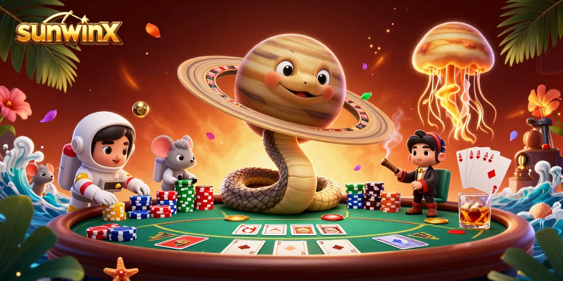 Engage with sunwinx in this vibrant cosmic casino scene featuring unique gambling elements.