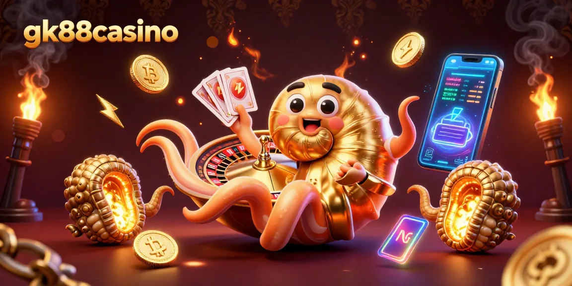 Experience the thrill of gk88casino with a giant nautilus roulette wheel and crypto elements.