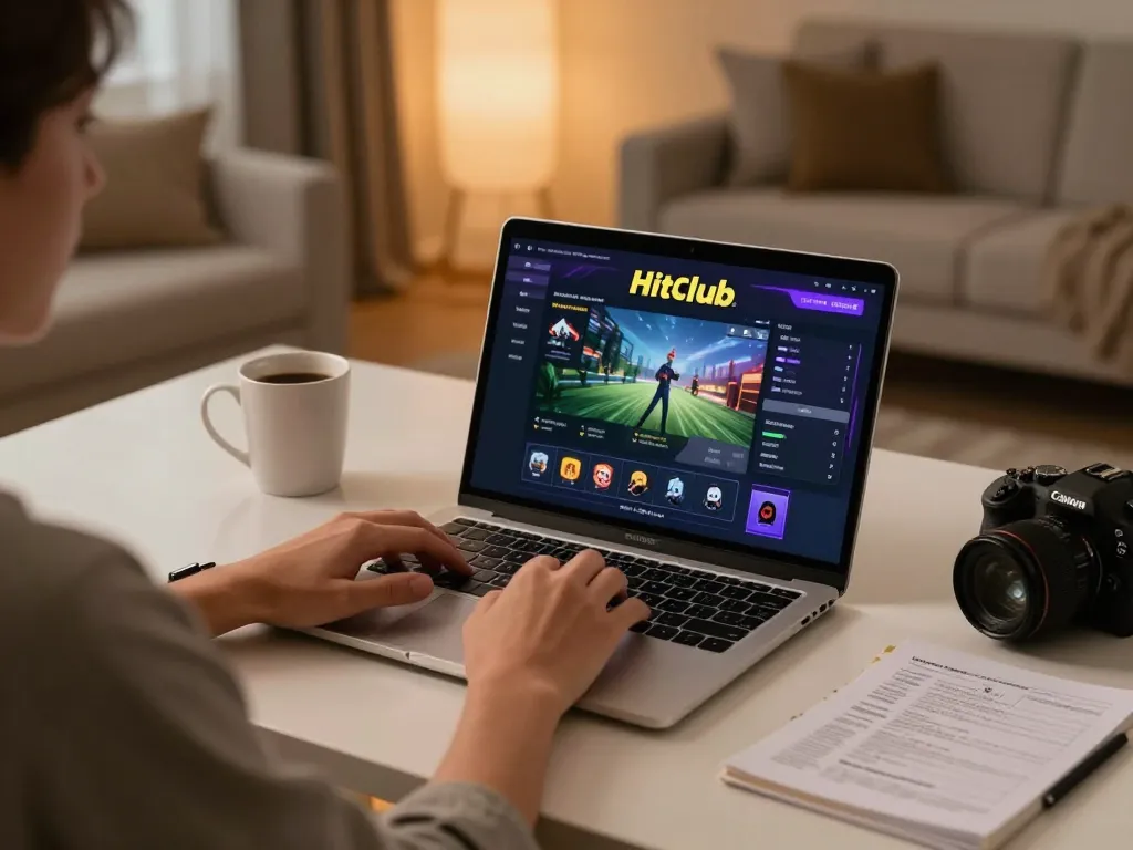 Engaging online gaming on https://hitclub.im/ with interactive interface and ambient setup.