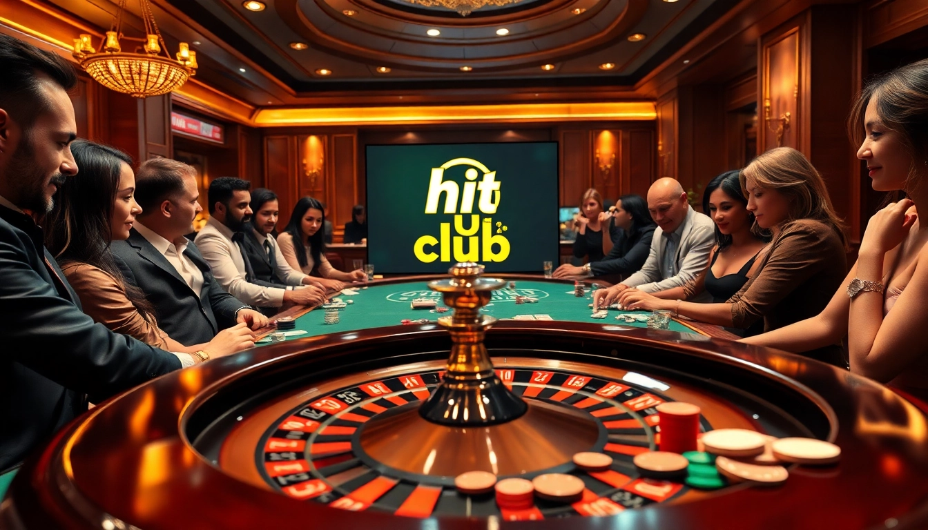 Join the hit club at a luxurious casino with thrilling poker action and vibrant roulette.