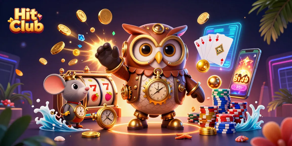 Engage in thrilling games at Hit Club, where 3D characters bring vibrant casino experiences to life.
