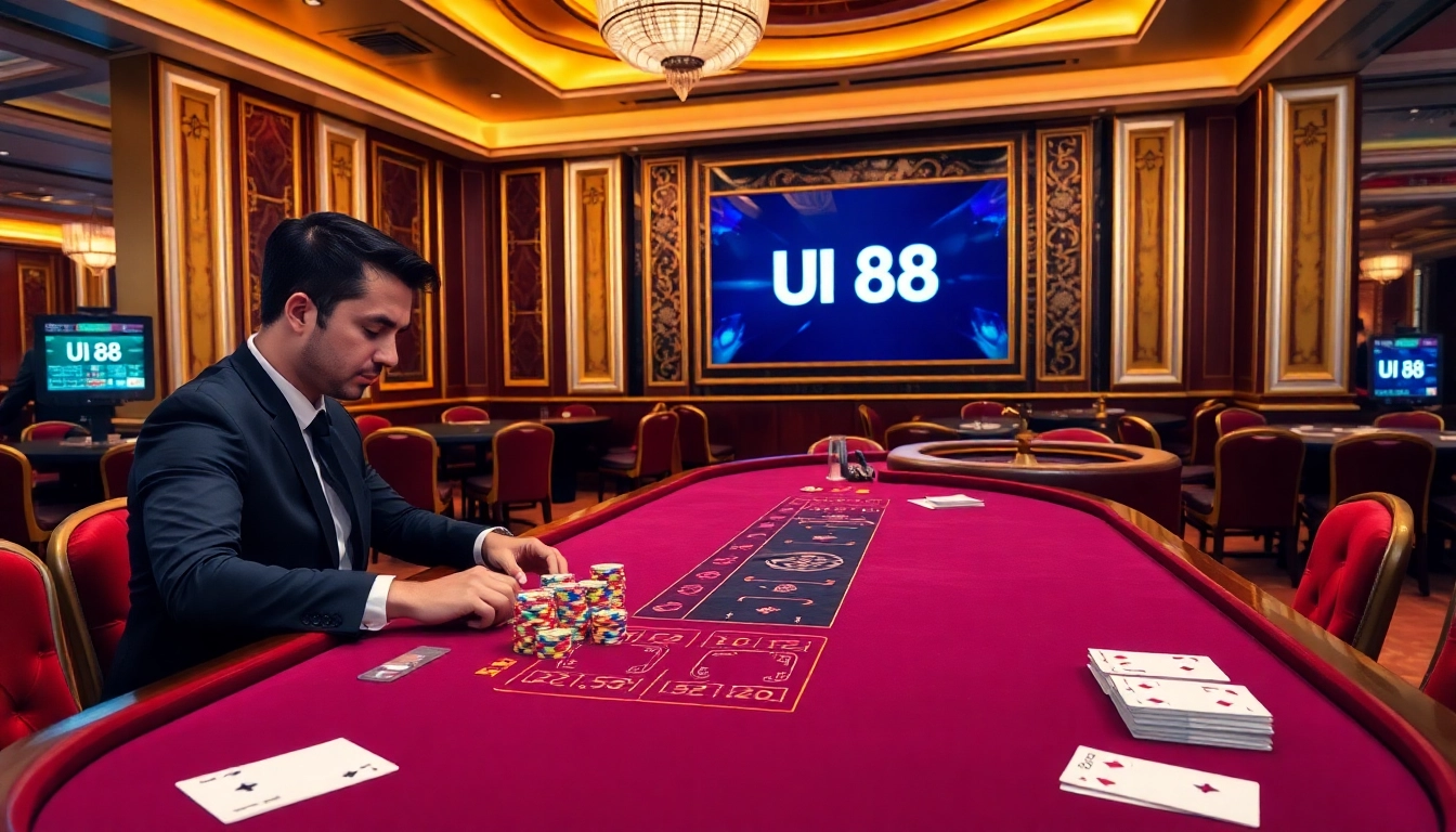 Experience luxury and excitement at a UU 88 casino with vibrant gaming atmosphere.