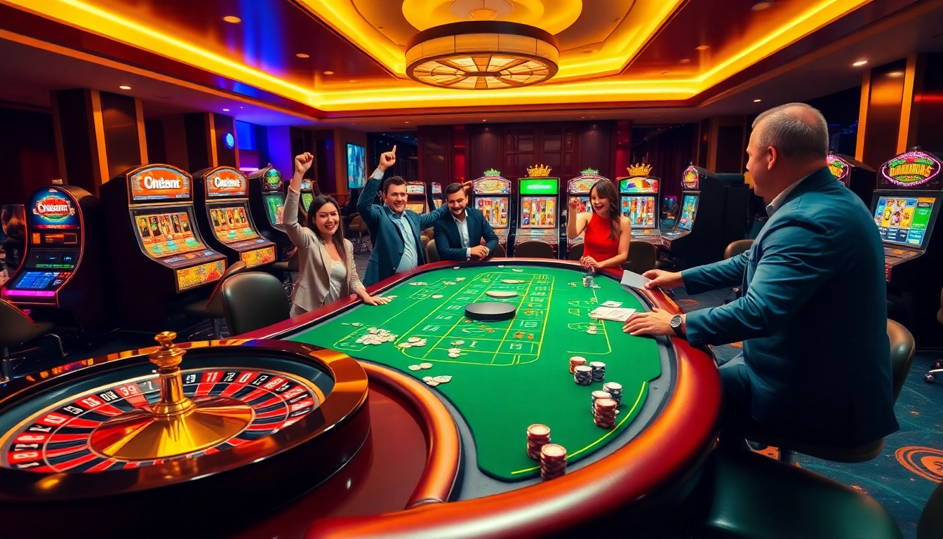 Players celebrate their wins at km88 casino with vibrant games and excitement.