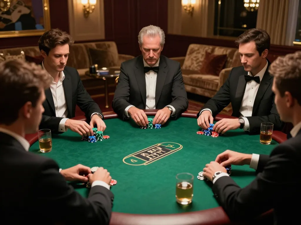 Players engaged in a high-stakes game at https://uk88.ru.com/, highlighting strategic poker moments.