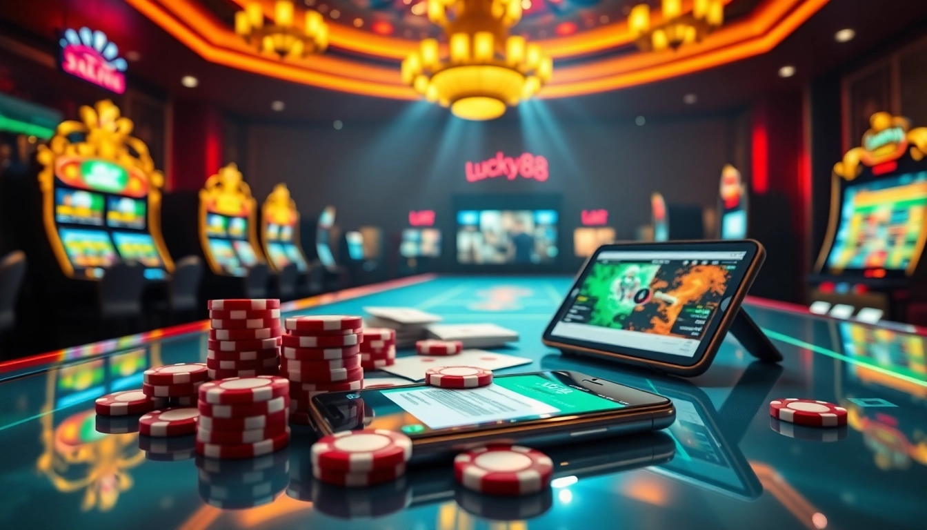 Exciting online gambling experience at lucky88 featuring interactive betting elements.