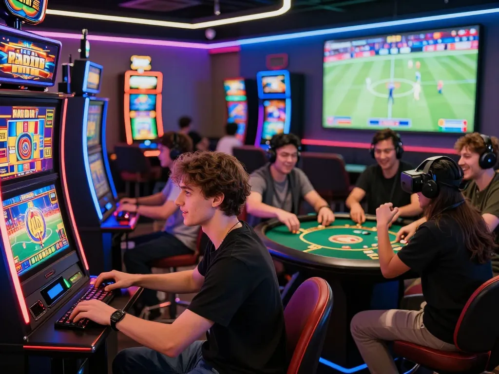 Players enjoying various games at BL555 online gaming platform, highlighting excitement and community.
