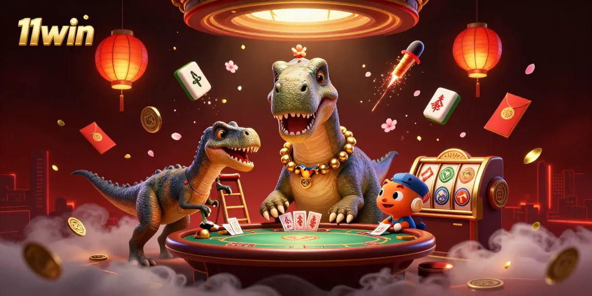 Engage with thrilling gameplay at 11win with dynamic 3D casino illustration featuring unique characters and vibrant details.