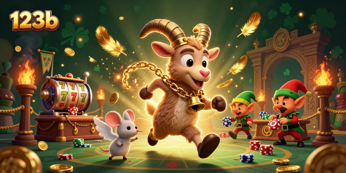 Experience dynamic gaming action at 123b with cartoon characters in a lively casino setting.