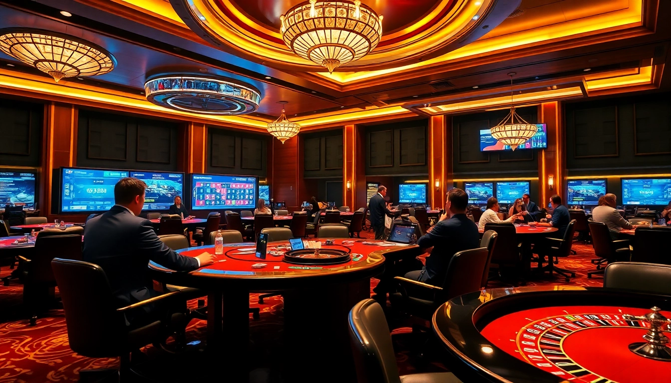 Experience thrilling online gambling with https://debet2.app/ in an opulent casino atmosphere.