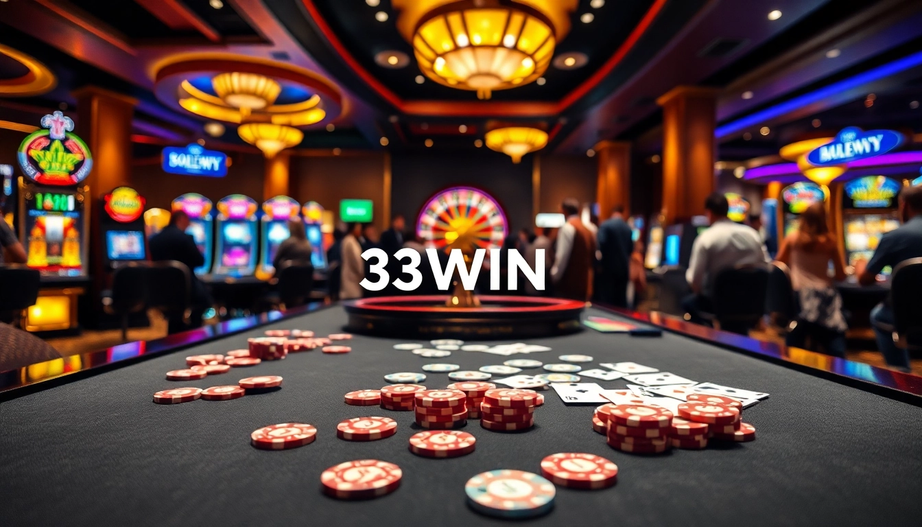 Experience the thrill of gambling at 33WIN casino with vibrant tables and exciting gameplay.