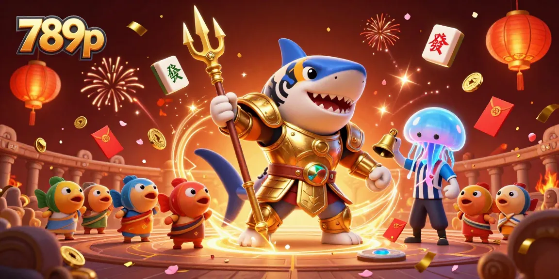 Experience thrilling wins at 789p with a vibrant underwater casino scene brimming with festive elements.