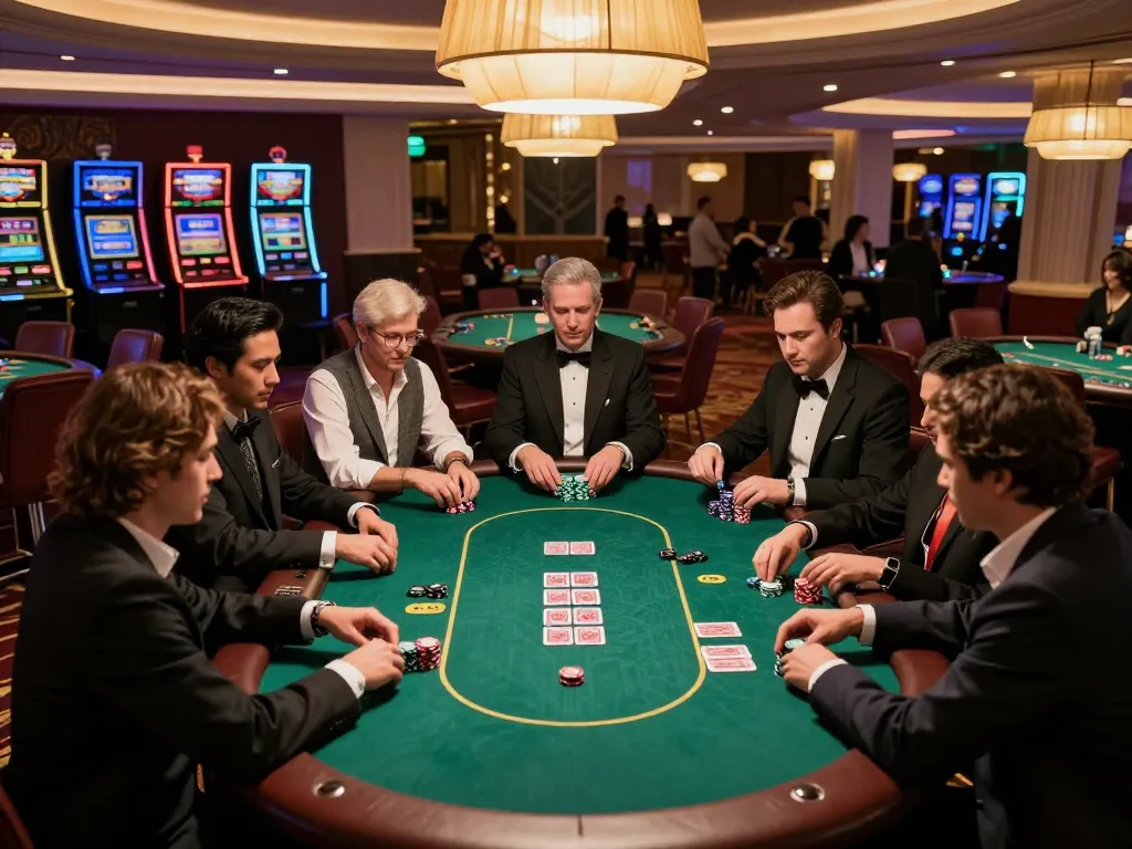 RR88 live poker game showcasing players in action with chips and cards on a premium table