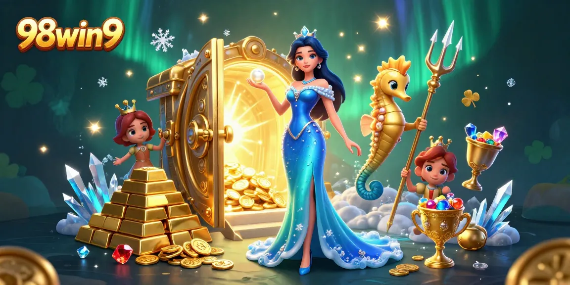 Win big with 98win9 in a vibrant underwater casino adventure featuring treasures and stunning visuals.