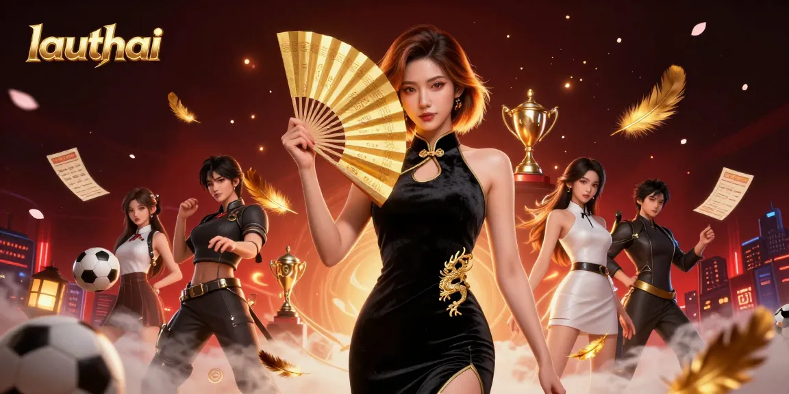 Engage in dynamic sports betting action with lauthai amidst vibrant game elements and captivating visuals.