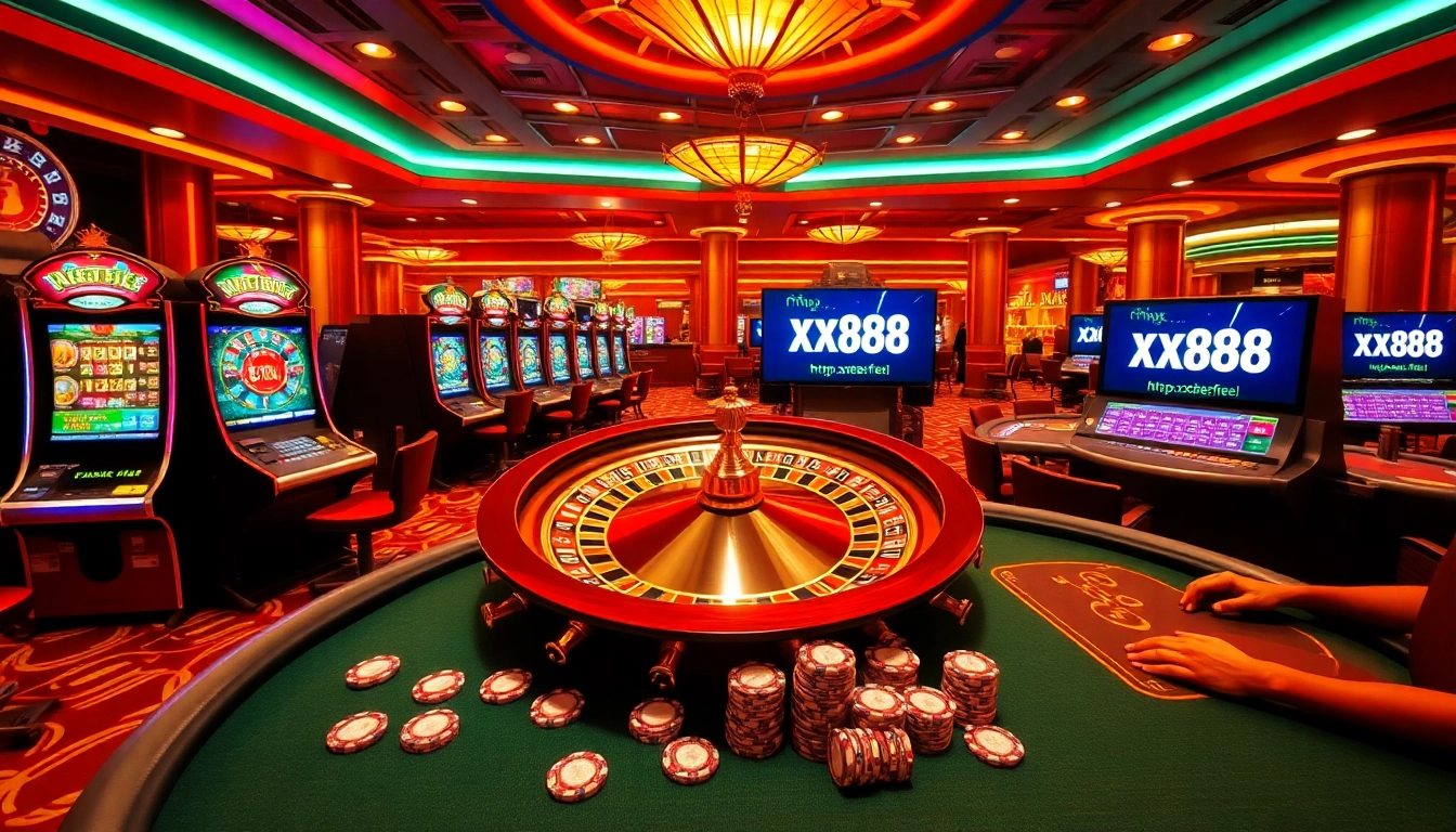 Experience thrilling online gaming at https://xx88.free/ with vibrant slots, poker tables, and roulette.