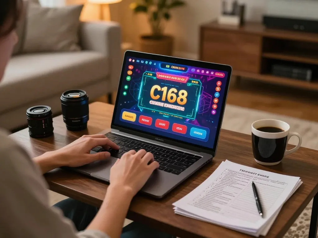 Experience thrilling gameplay with C168 in a cozy online casino environment.
