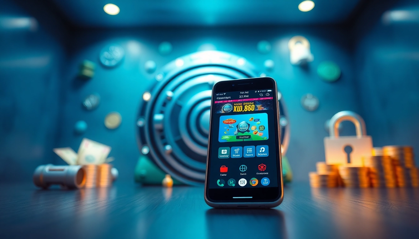 Rút Tiền KUBET88 – Trải Nghiệm Giao Dịch An Toàn Và Linh Hoạt with a smartphone showing secure transaction.