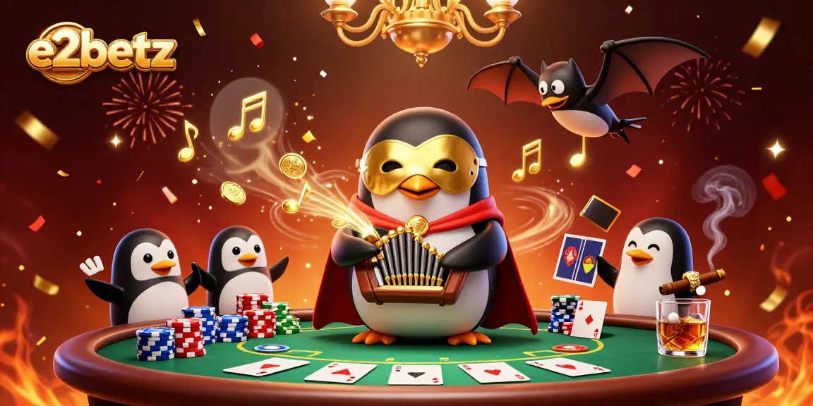 Engage with e2betz at the vibrant casino scene showcasing poker excitement and captivating elements.