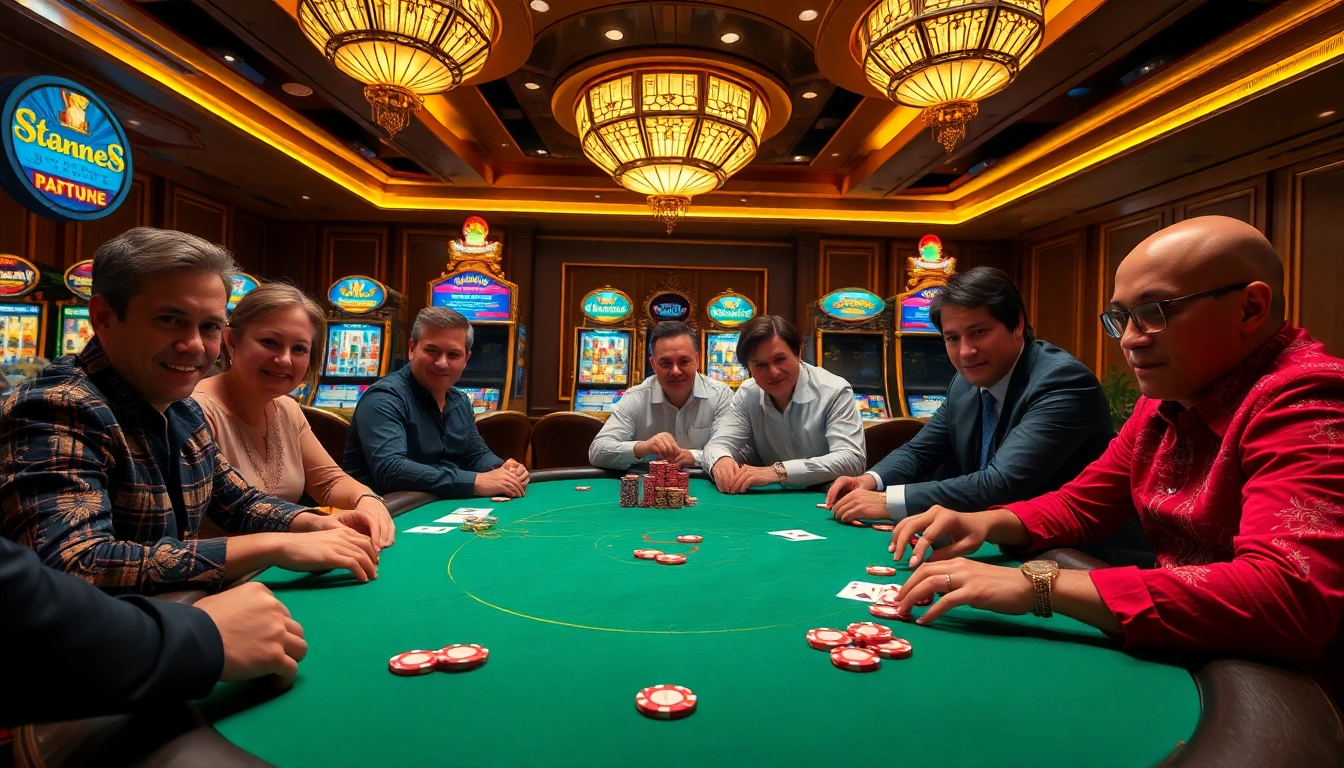 Experience thrilling poker action at https://xoilac.review/, featuring high-end tables and vibrant casino environments.