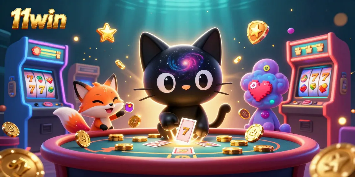 Experience thrilling wins at 11win with a cosmic gaming adventure featuring cartoon characters.