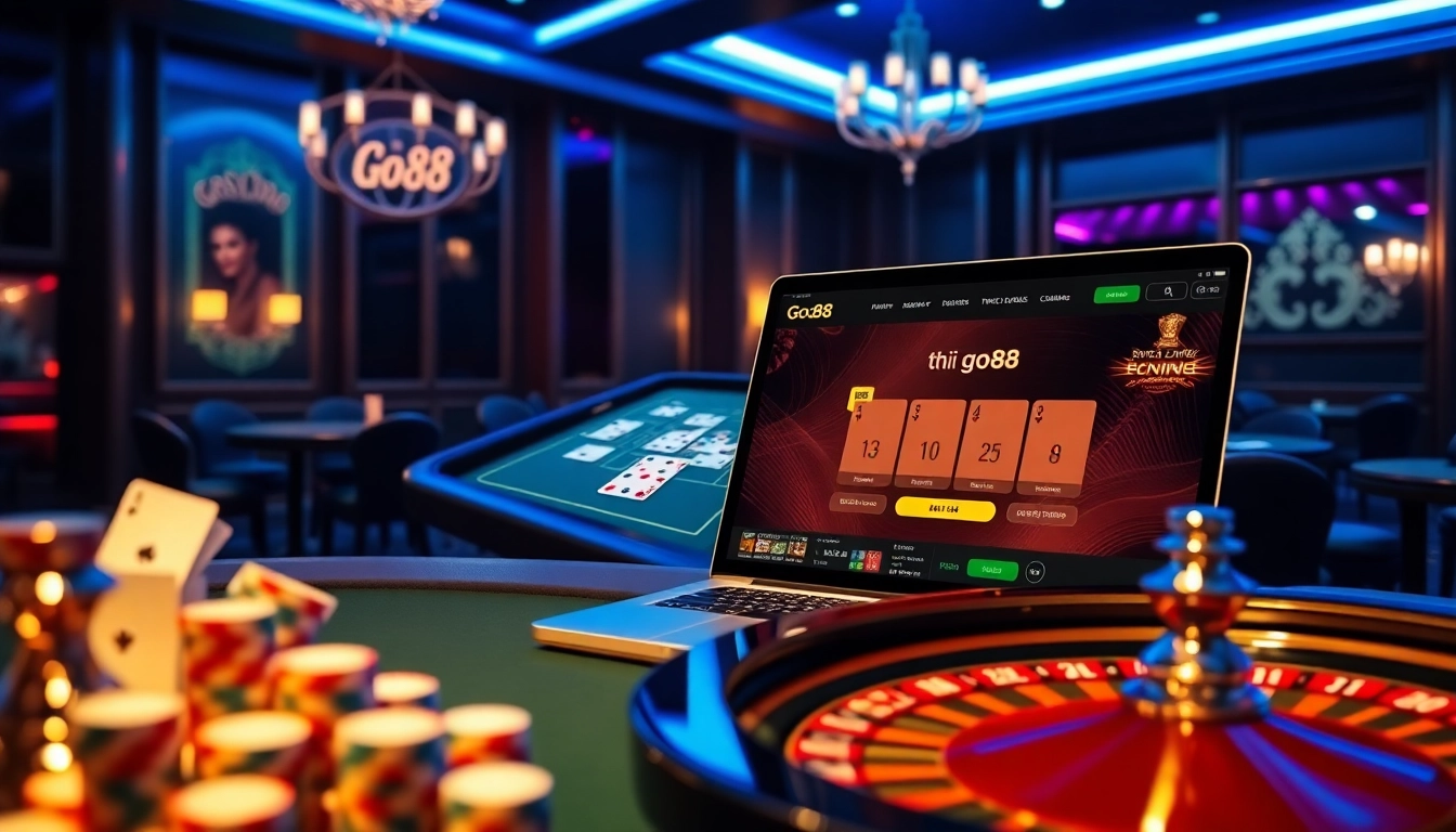 Play exciting games on tải go88 platform showcasing vibrant betting options and luxurious casino ambiance.