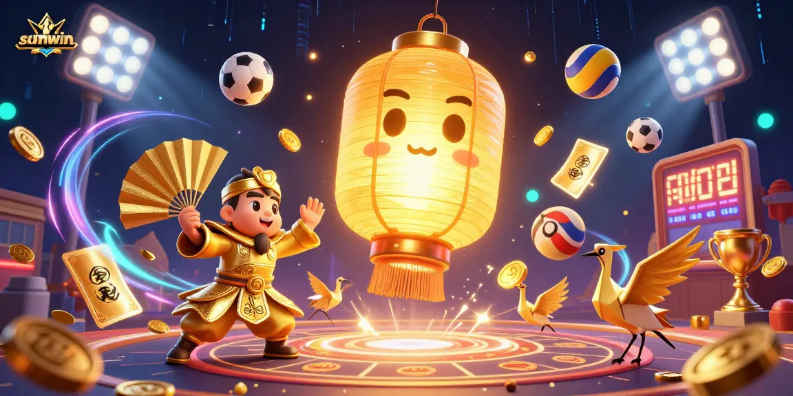 Experience dynamic gambling at Sunwin with vibrant characters and thrilling game elements.