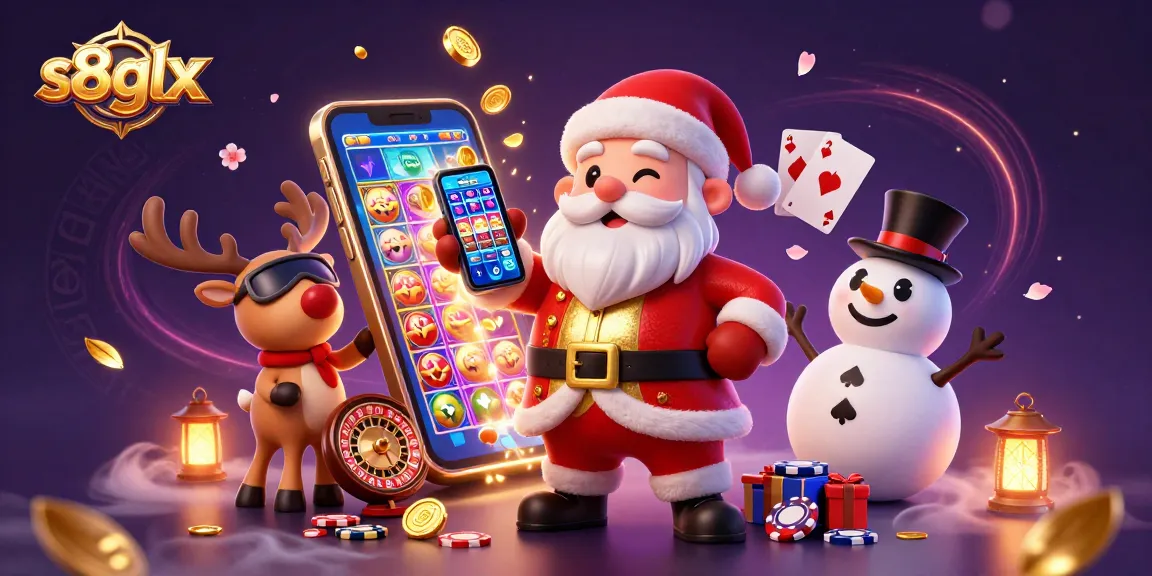 Experience an exciting jackpot win with s8glx and a festive casino vibe.