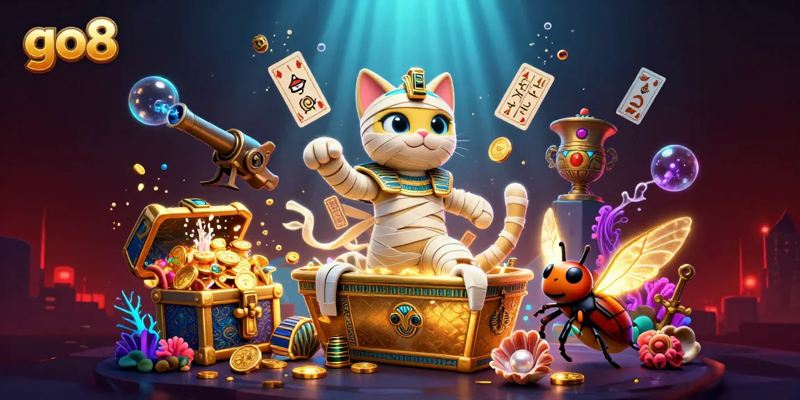 Watch go8 players spin lucky reels in an ultra-detailed 3D casino scene filled with excitement.