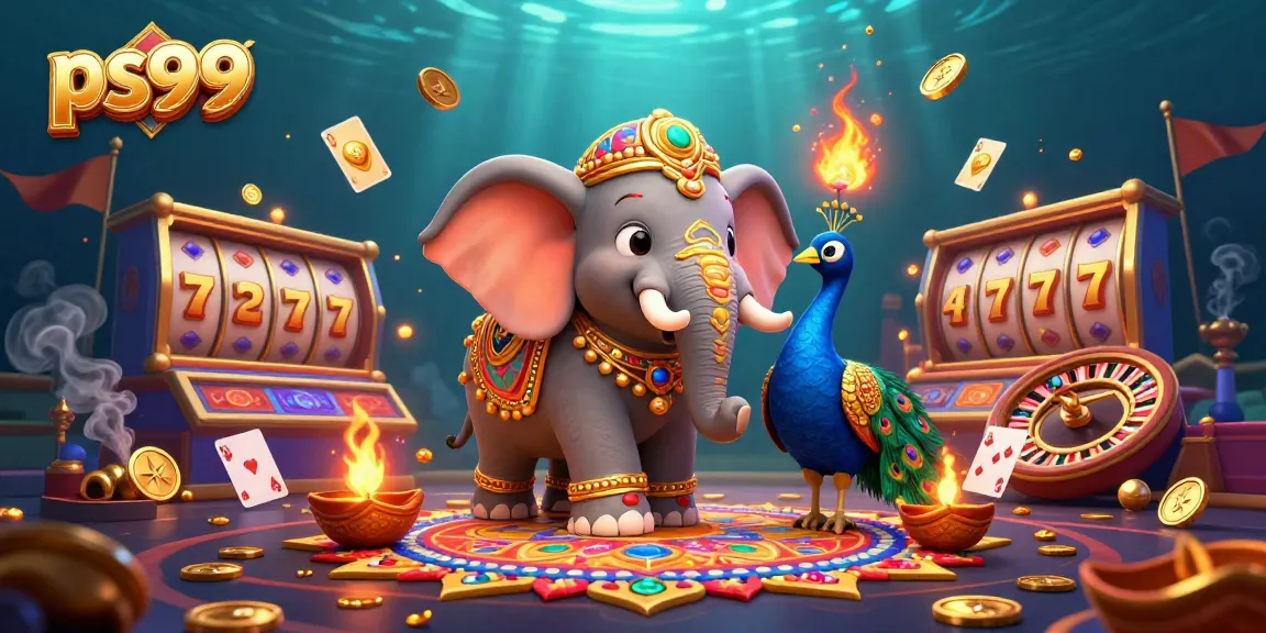 Experience thrilling gameplay at ps99 with colorful casino elements and vibrant 3D illustrations.