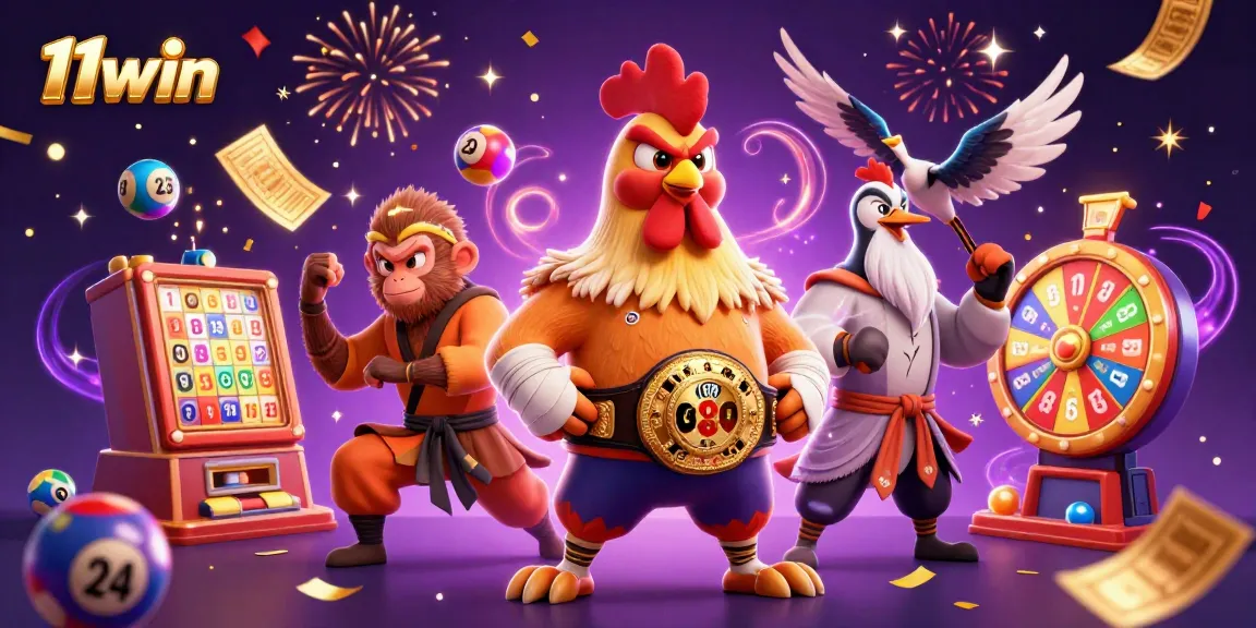 Engage in thrilling moments with 11win's exciting lottery visuals featuring vibrant elements.