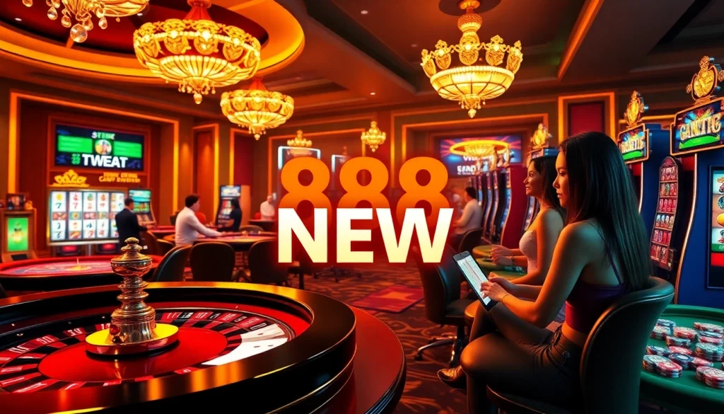 Immerse in the excitement of 888 NEW with diverse casino games and a luxurious atmosphere.