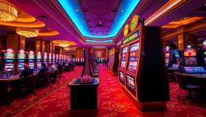 Experience jackpot excitement with nổ hũ slot machines in a vibrant casino environment.