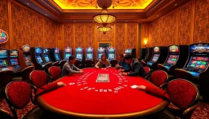 Join the excitement of winning with 789bets at a luxurious poker table surrounded by players.