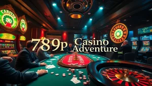 Players engaging in intense poker action at a luxury casino table showcasing the thrill of 789p gaming.