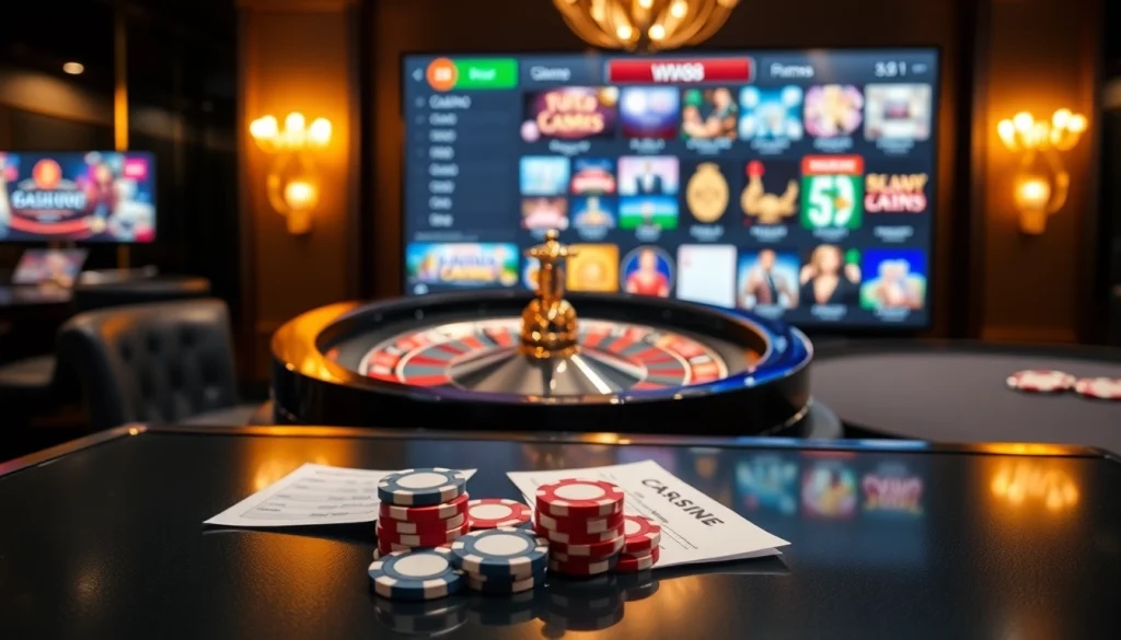 Online gamblers enjoying the exciting gaming experience offered by ww88 at a luxurious casino.