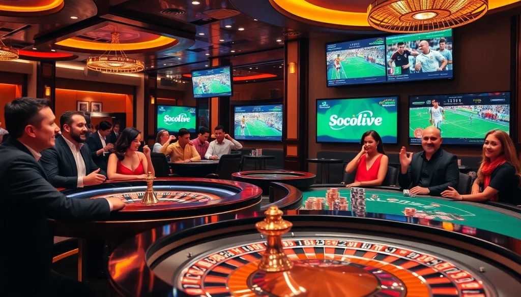 Check live sports betting action at https://socolivesss.cc/ in a luxurious online casino setting.