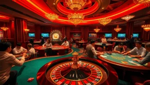 Engage in thrilling games at trang chủ tt88 with vibrant casino tables and exciting betting actions.